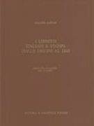 Libretti Italiani A Stampa Dalle Origini Al 1800 : Catalogo Analitico Con 16 Indici II - Cantanti.