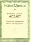 Thirteen Early String Quartets, Vol. IV : No. 11-13, Kv 171, 172, 173.