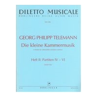 Kleine Kammermusik Heft 2 Partiten (IV-VI) : Für Altblockflöte and Basso Continuo. .