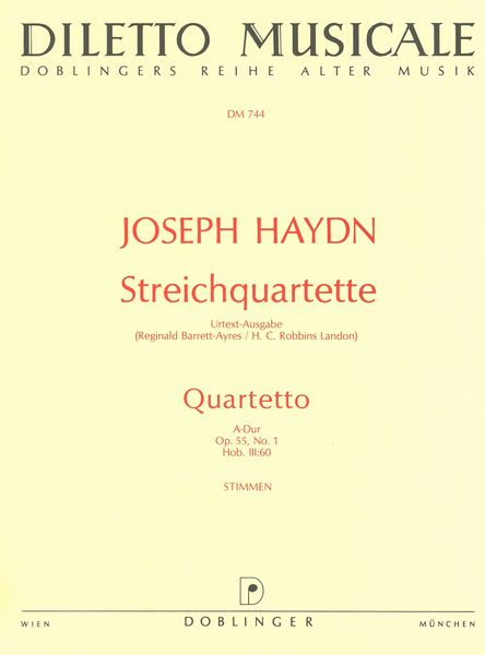 Streichquartett A-Dur Hob. III:60 Op. 55/1.