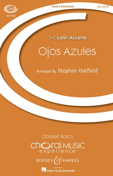 Ojos Azules : For SATB and Percussion / arr. Stephen Hatfield.