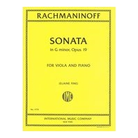 Sonata In G Minor, Op. 19 : For Viola and Piano / Viola Part transcribed and edited by Elaine Fine.