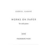 Works On Paper : For Solo Piano (2016).