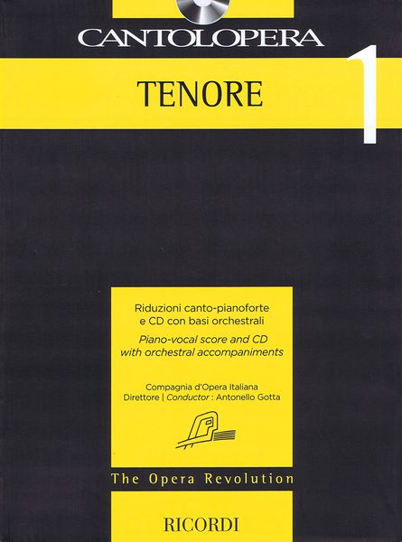 Tenore 1 : Piano-Vocal Score and CD With Orchestral Accompaniments.