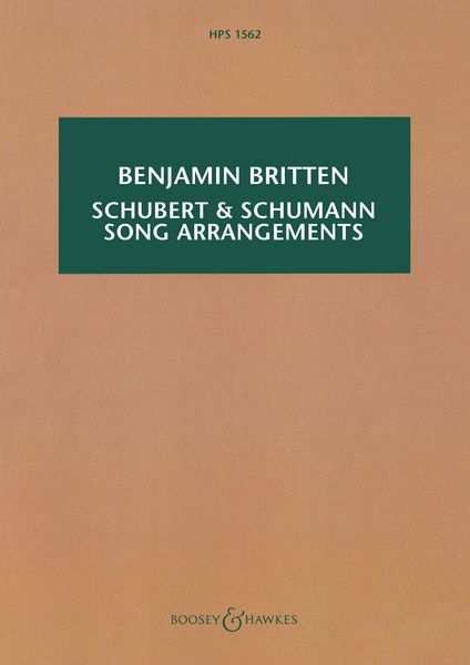 Schubert & Schumann Song Arrangements.