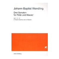 Drei Sonaten, Op. 1, 4-6 : Für Flöte und Klavier / edited by Takashi Ogawa.
