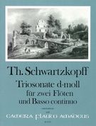 Sonata In D Minor : For Two Flutes and Basso Continuo - First Edition.