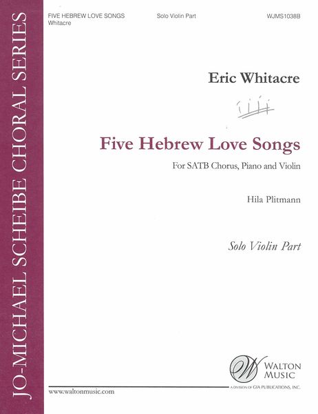 Five Hebrew Love Songs : Solo Violin Score.