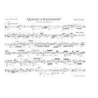 Quatuor à Royaumont : For Bass Clarinet, Violin, Cello and Piano (1996-2000).