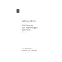 Drei Sonette von Michelangelo : Für Bariton und Orchester (2013/2016).