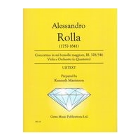 Concertino In Mi Bemolle Maggiore, Bi. 328/546 : For Viola and Orchestra / Ed. Kenneth Martinson.