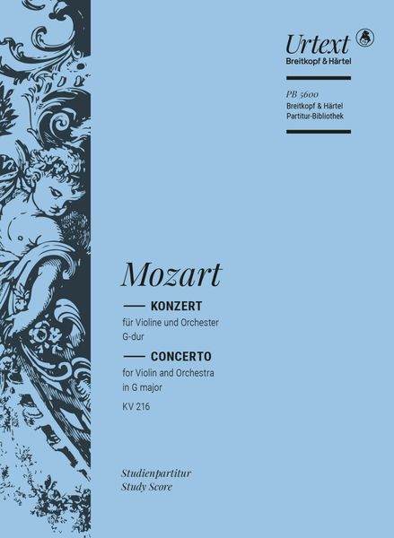 Konzert G-Dur, K. 216 : Für Violine und Orchester / edited by Cliff Eisen.