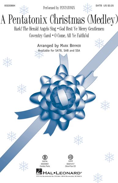 Pentatonix Christmas (Medley) : For SATB and Piano / arr. Mark Brymer.