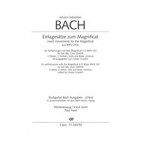 Einlagesätze Zum Magnificat : Insert Movements For The Magnificat BWV 243a / Ed. Günter Graulich.