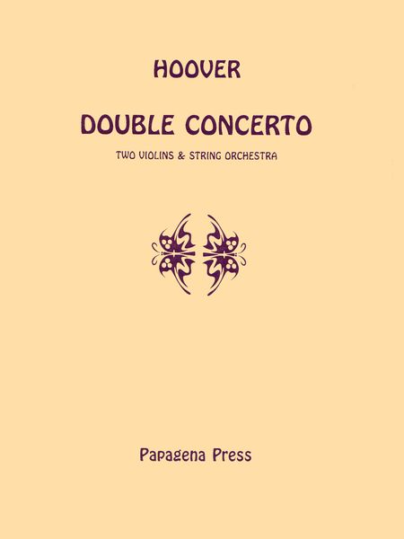 Double Concerto: For Two Violins and String Orchestra - Piano reduction.