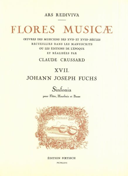 Sinfonia : Pour Flute, Hautbois Et Basse.