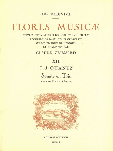 Sonate En Trio : Pour Deux Flutes Et Clavecin.