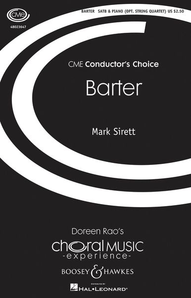 Barter : For SATB and Piano.