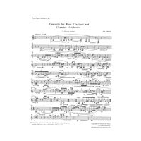Concerto : For Bass Clarinet and Chamber Orchestra (1985-1987).