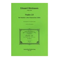 Psalm 23 : Für Knaben- Oder Frauenchor (SSA) / edited by Wolfram Hader.