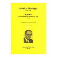 Sonate, Op. 105 : Für Klarinette und Klavier (1962) / edited by Thomas Emmerig.