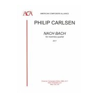 Nach Bach : For Marimba Quartet (2017).