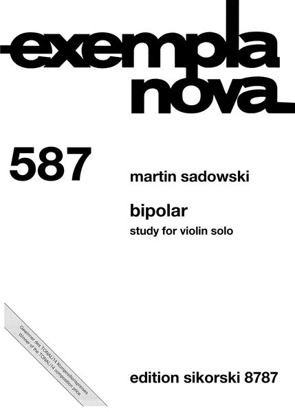 Bipolar : Study For Violin Solo (2014).