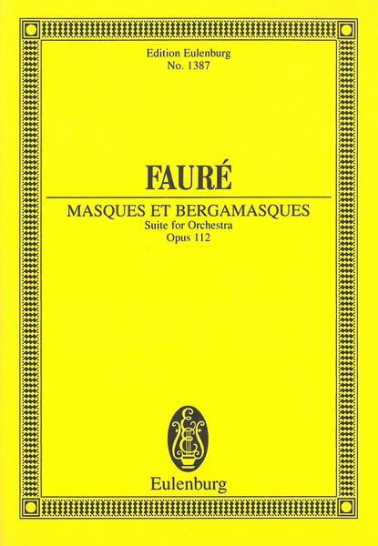 Masques Et Bergamasques : Suite For Orchestra, Op. 112.