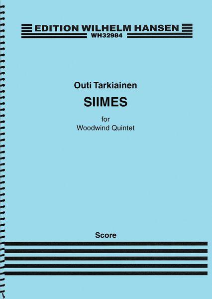 Siimes : For Woodwind Quintet (2017).