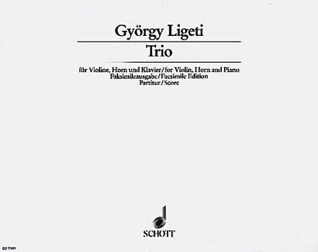 Trio : Für Violine, Horn und Klavier (1982).