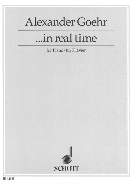 In Real Time, Op. 50 : For Piano.