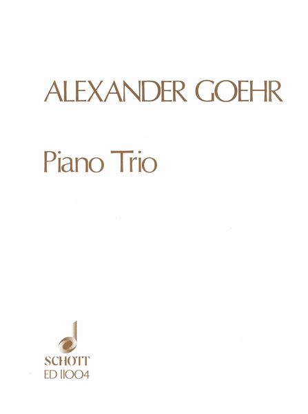 Piano Trio, Op. 20.