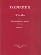 Sonata In B Minor, Spitta No. 83 : For Flute and Basso Continuo / edited by Mary Oleskiewicz.