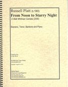 From Noon To Starry Night - A Walt Whitman Cantata : For Soprano, Tenor, Baritone and Piano (2006).