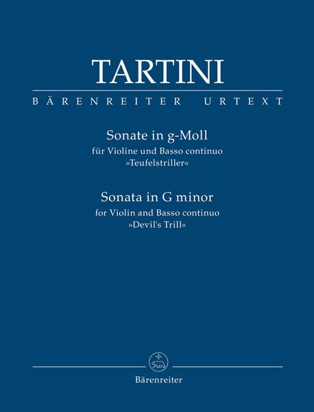 Sonata In G Minor : For Violin and Basso Continuo (Devil's Trill) / edited by Agnese Pavanello.