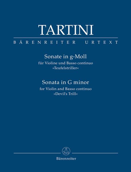 Sonata In G Minor : For Violin and Basso Continuo (Devil's Trill) / edited by Agnese Pavanello.