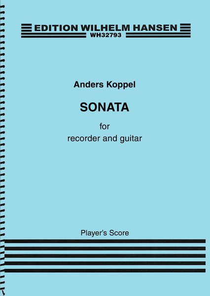Sonata : For Recorder and Guitar.