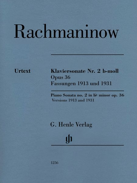 Klaviersonate Nr. 2 B-Moll, Op. 36, Op. 36 : Fassungen 1913 und 1931 / Ed. Dominik Rahmer.