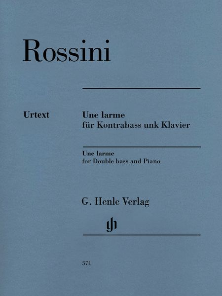 Larme : Für Kontrabass und Klavier / edited by Tobias Glöckler.