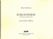 Forgiveness : For Baritone and Violoncello (2001).