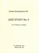 Jazz Study No. 4 : For 2 Pianos, 4 Hands.