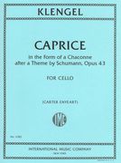 Caprice In The Form of A Chaconne After A Theme by Schumann, Op. 43 : For Cello.
