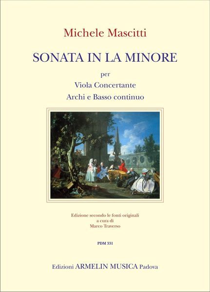 Sonata In la Minore : Per Viola Concertante, Archi E Basso Continuo / Ed. Marco Traverso.