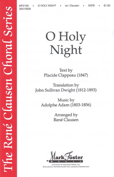 O Holy Night : For SATB and Piano / arr. Rene Clausen.