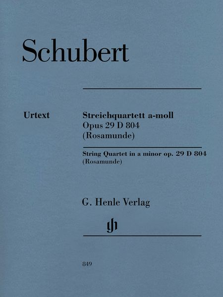Streichquartett A-Moll, Op. 29, D 804 (Rosamunde) / edited by Egon Voss.