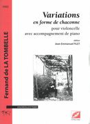 Variations En Forme De Chaconne : Pour Violoncelle Avec Accompagnement De Piano.