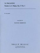 Sonata In A Major, Op. 3 No. 1 : For Guitar / transcribed by Manuel Barrueco.