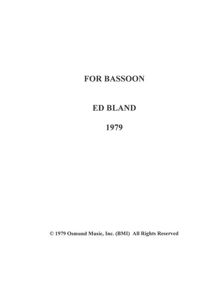 For Bassoon (1979).