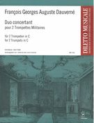 Duo Concertant Pour 2 Trompettes Militaires : For 2 Trumpets In C / Ed. Jean-Louis Couturier.