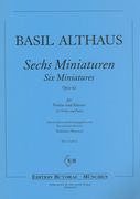 Sechs Miniaturen, Op. 62 : Für Violine und Klavier / edited by Tomislav Butorac.